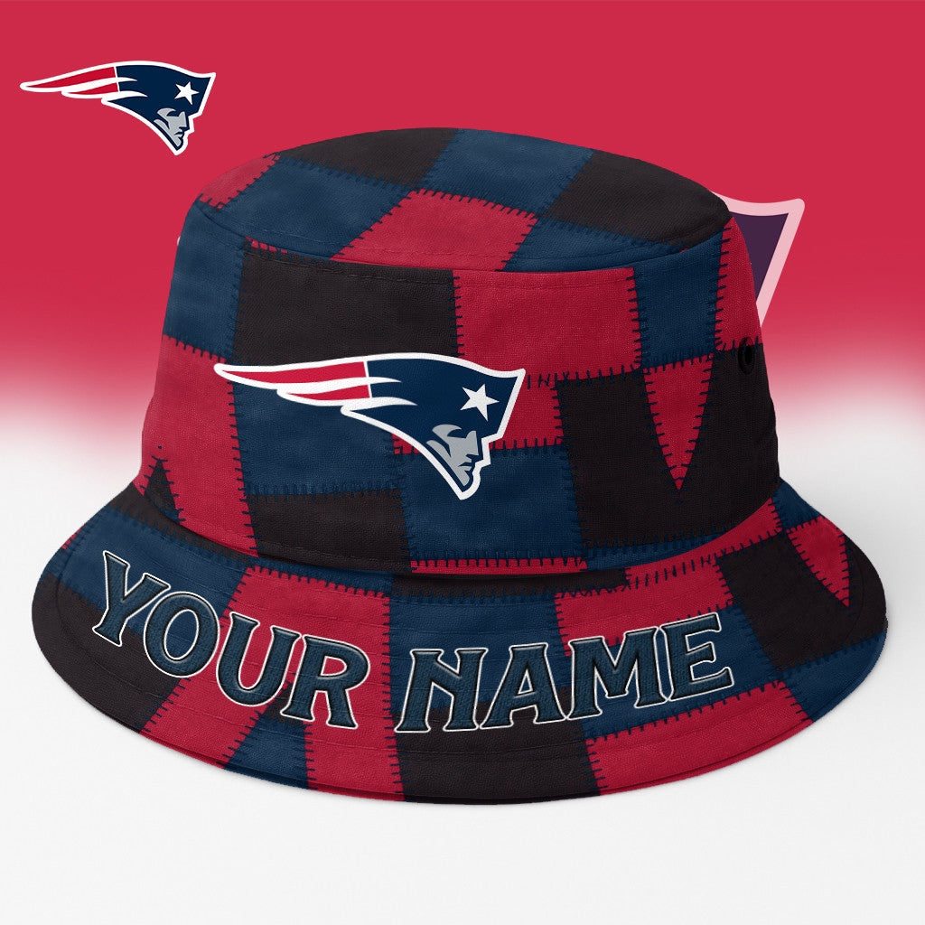 NE Patriots Bucket Hat Custom Name Gifts For Fans - Limited Edition