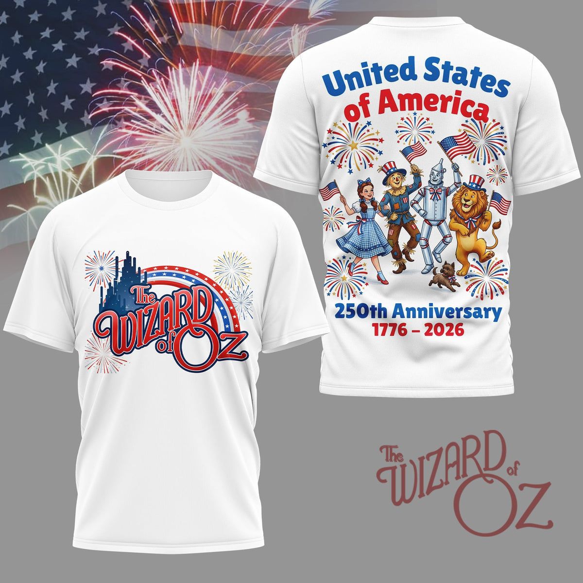 Premium TWOZ 250 Years Of America 3D Shirt NY