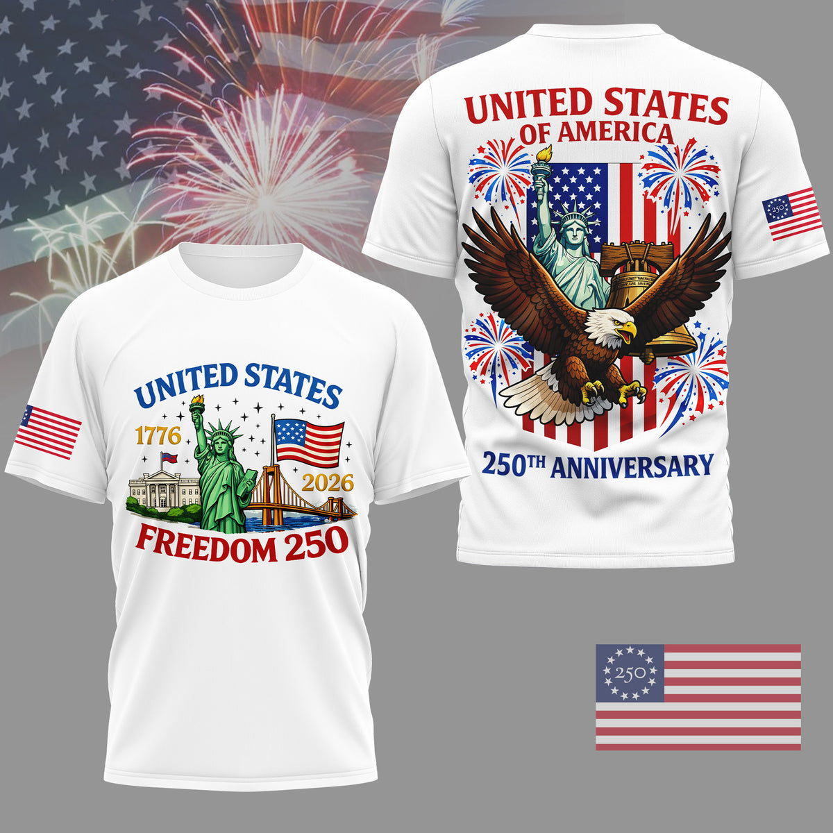 Premium USA 3D Shirt NY