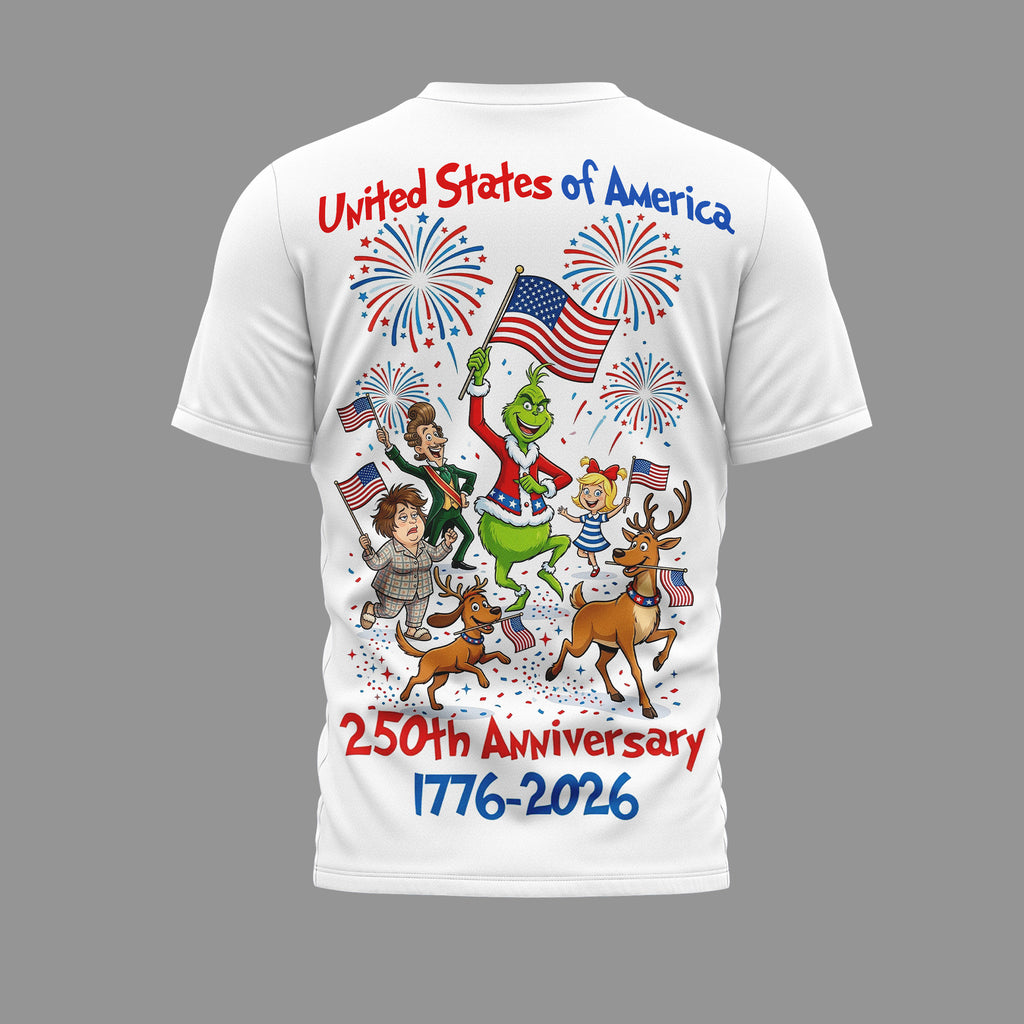 Premium TGR 250 Years Of America 3D Shirt NY