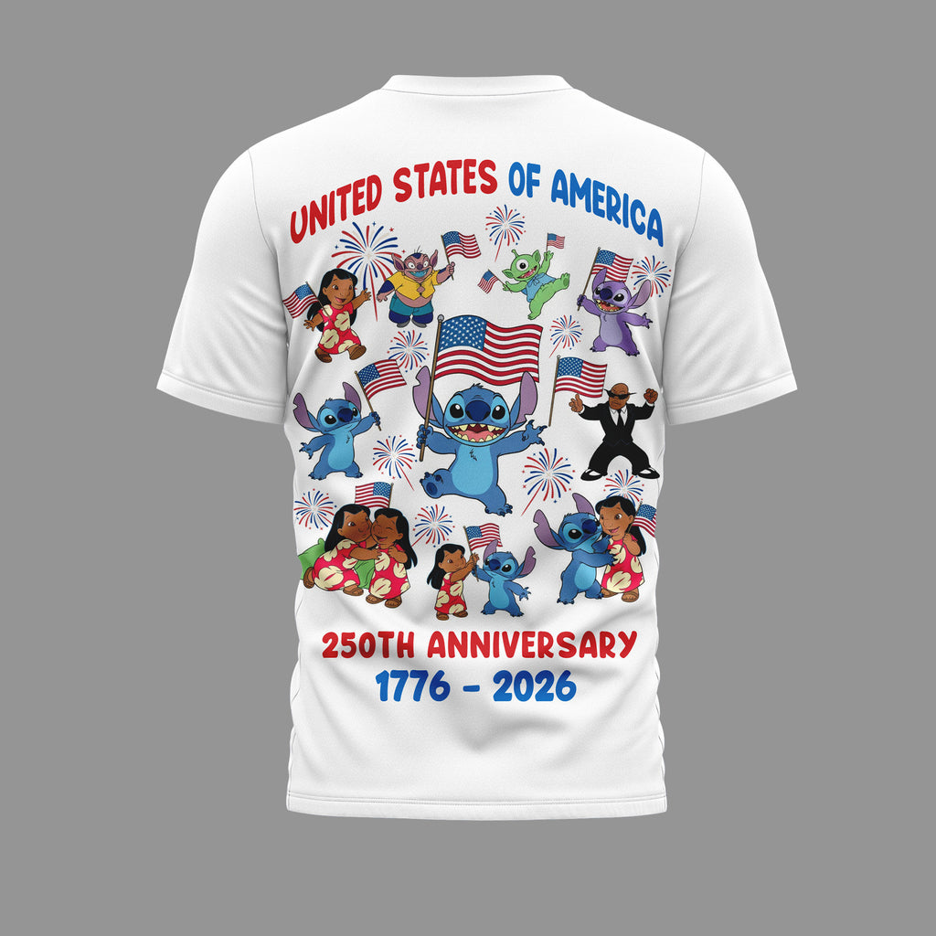 Premium STC 250 Years Of America 3D Shirt NY