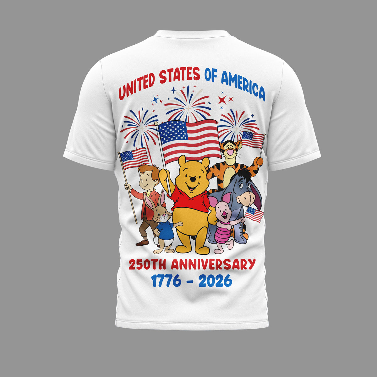 Premium POOH 250 Years Of America 3D Shirt NY