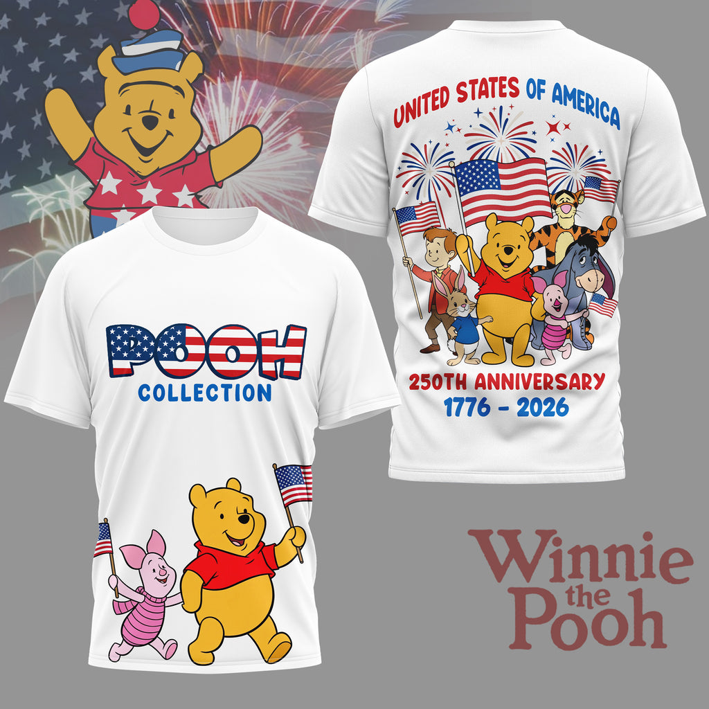 Premium POOH 250 Years Of America 3D Shirt NY