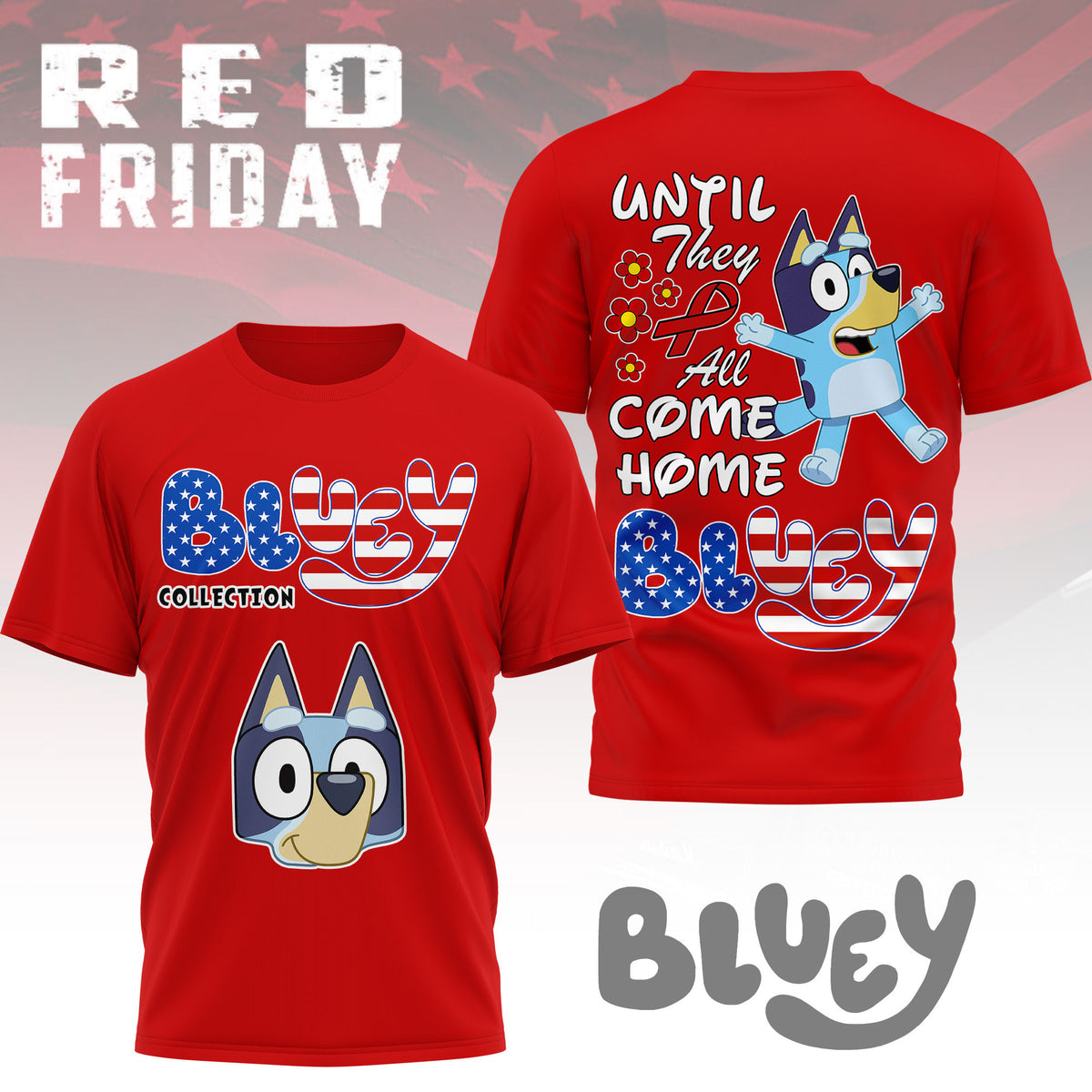 Premium BLU Red Friday 3D Shirt NY