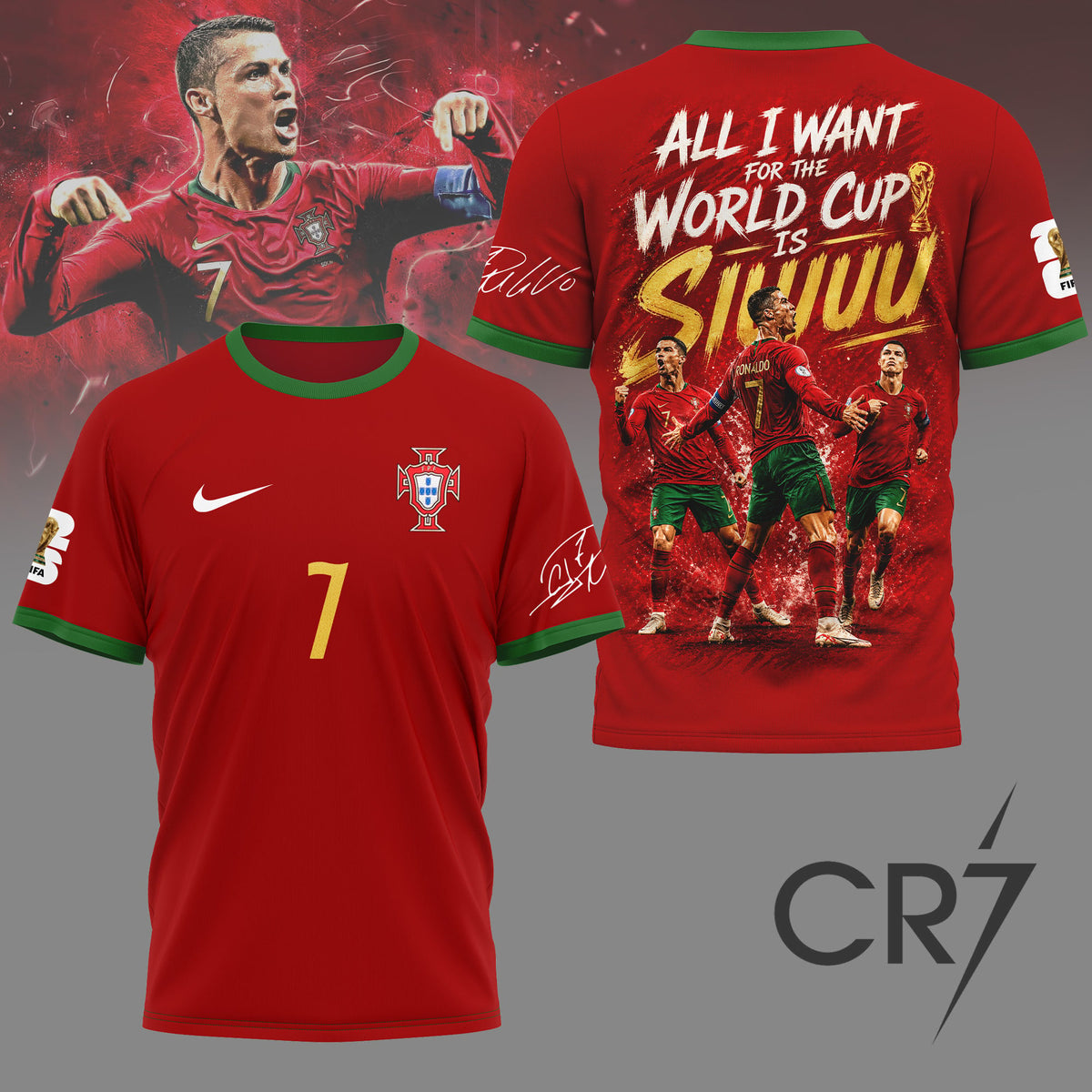 Cristiano Ronaldo | Premium WC26 3D Shirt NY