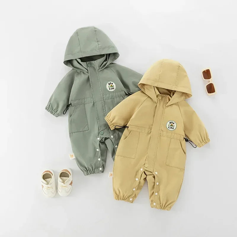 4643 Baby Clothes Autumn Korean Baby Boy's Jumpsuit Waist Toddler Girl's One Piece Clothes