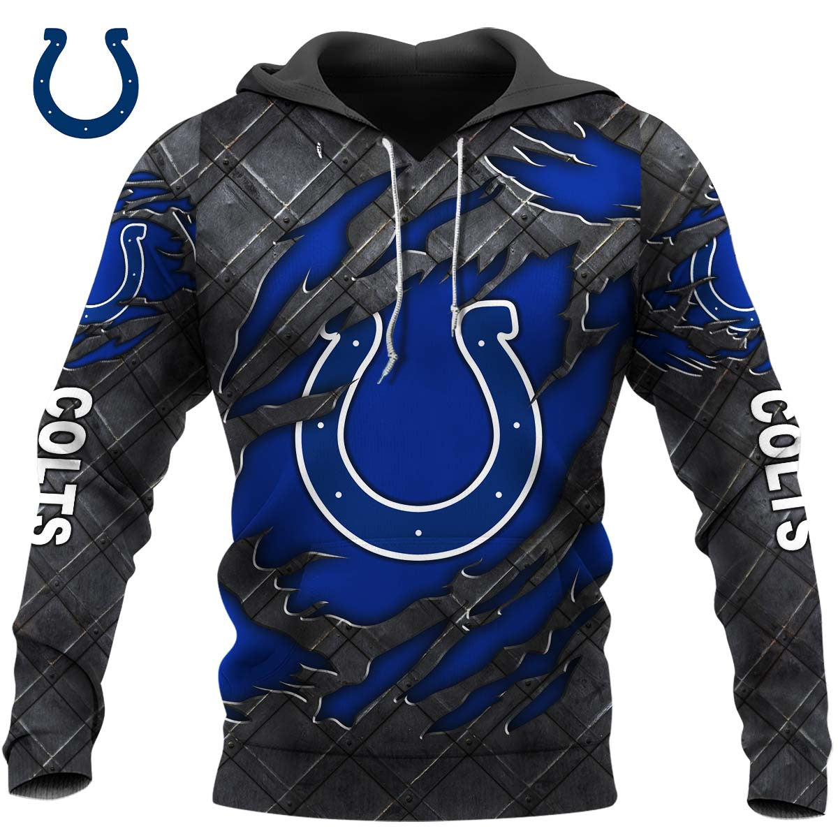 Indianapolis Colts Black Metal Design Shirt