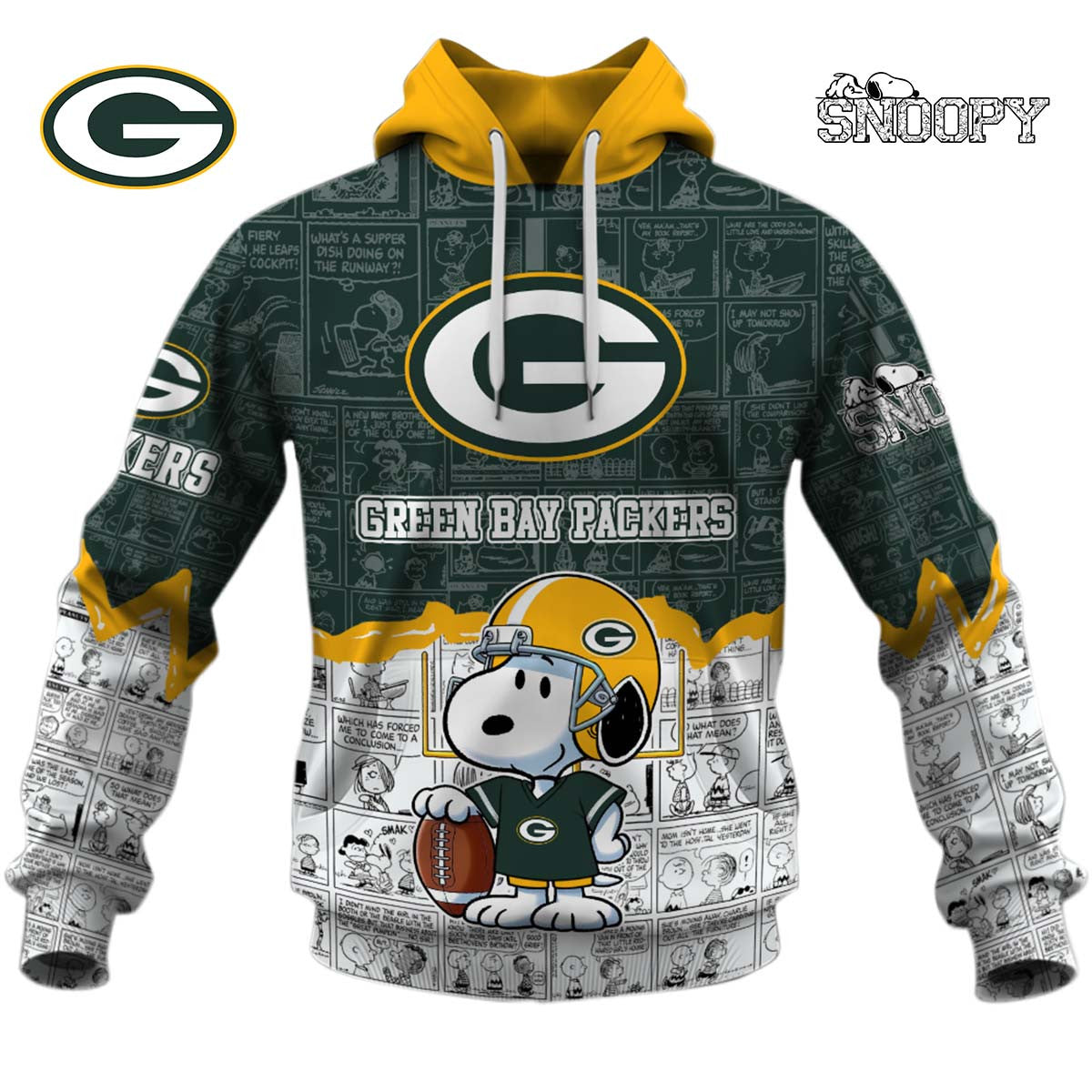 Green Bay Packers Snoopy Design