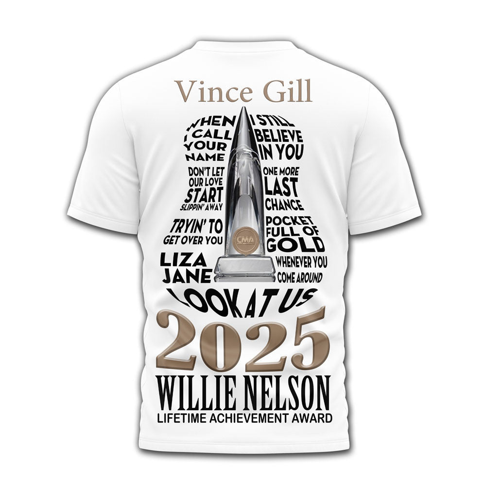 Premium VIG Lifetime Achievement CMA Awards 2025 3D Shirt MM
