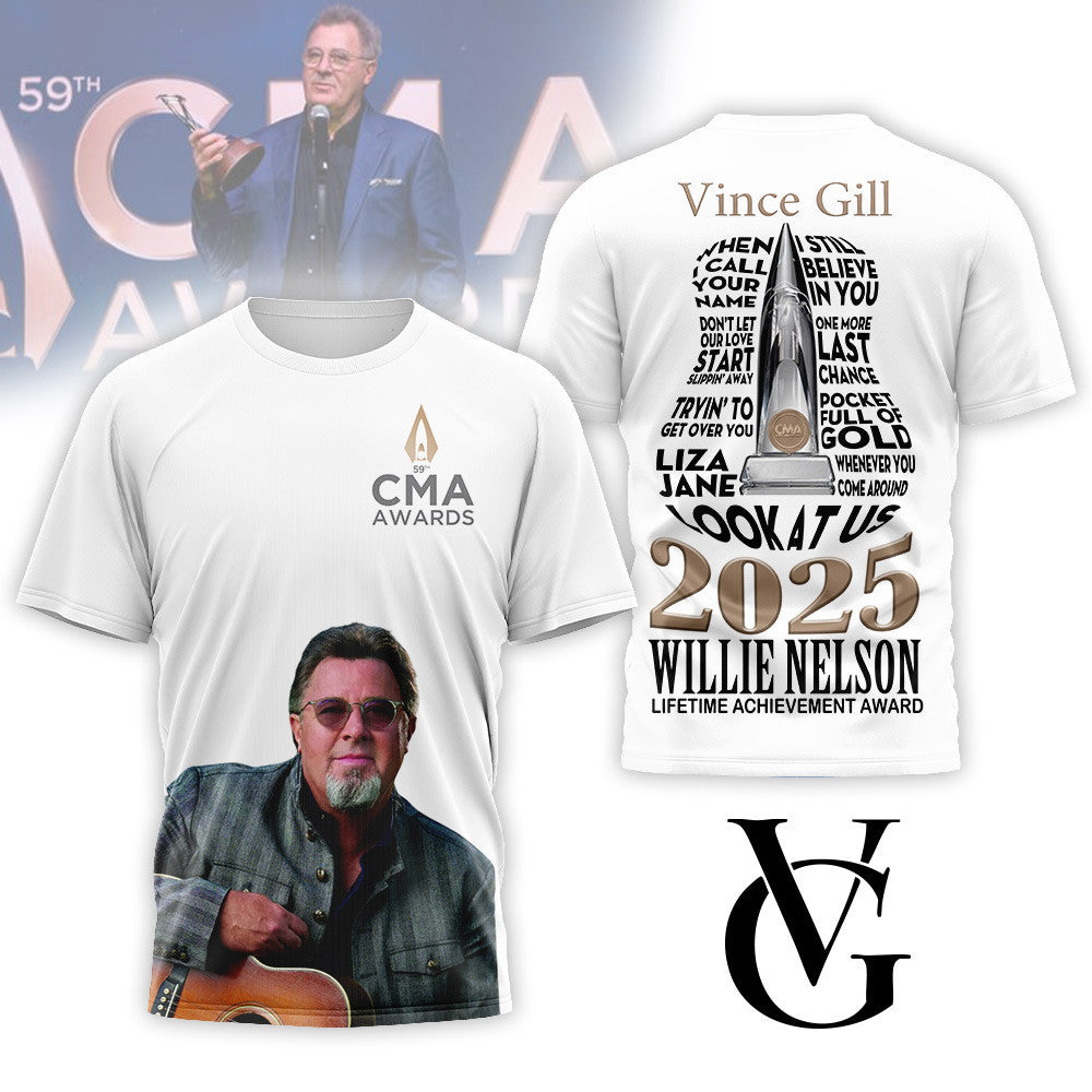 Premium VIG Lifetime Achievement CMA Awards 2025 3D Shirt MM