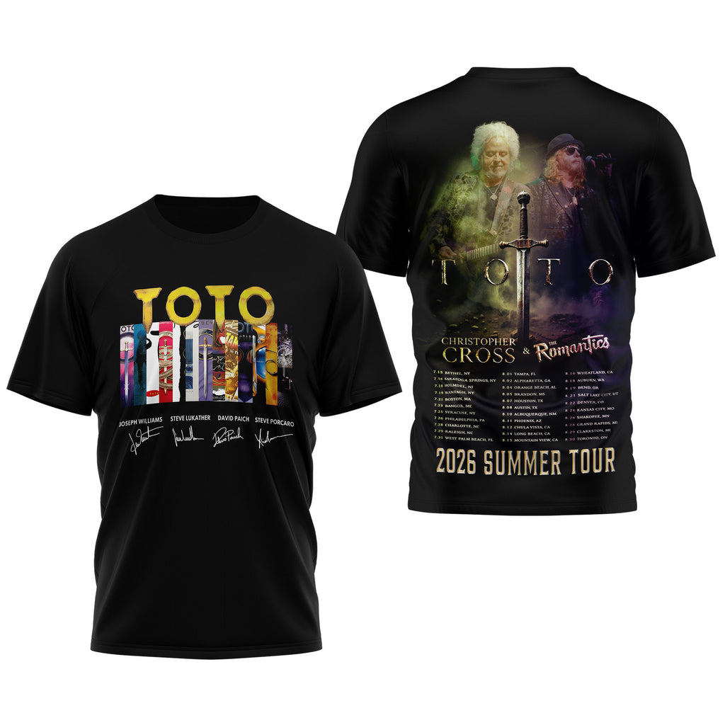 Premium TOTO 2026 Tour 3D Shirt MM