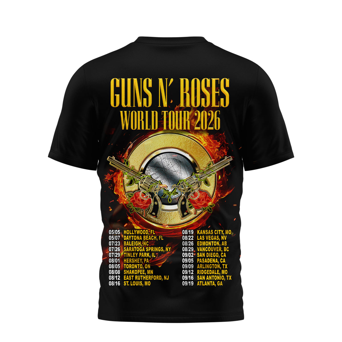Premium GNR Tour 3D Shirt NY
