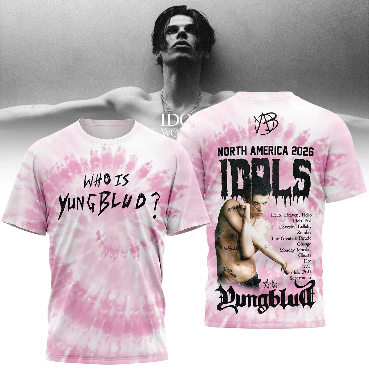 Premium YBD 2026 Tour 3D Shirt MM