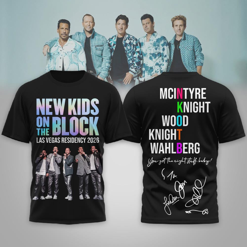 Premium NKOTB 2026 Tour 3D Shirt MM
