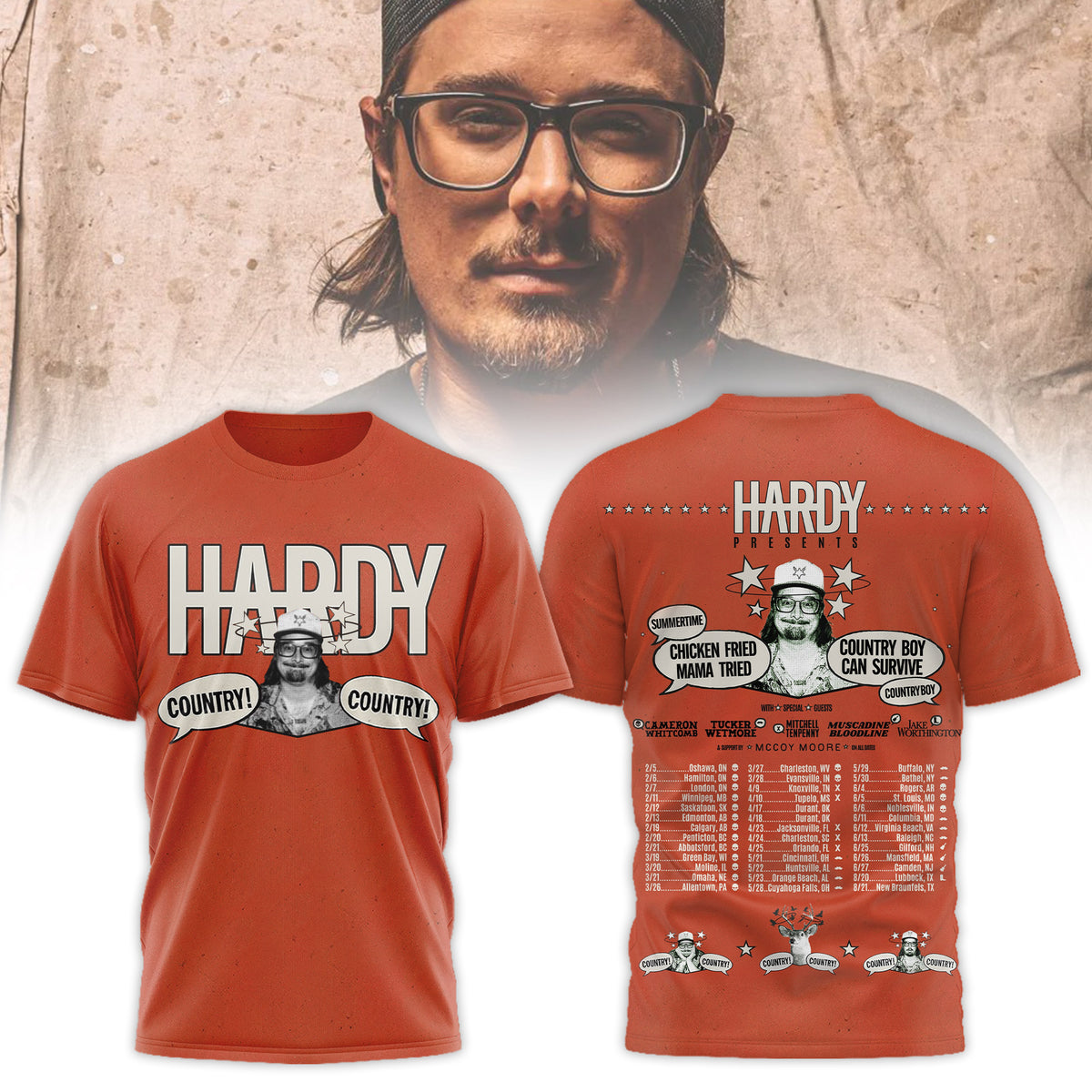 Premium HRD 2026 Tour 3D Shirt MM