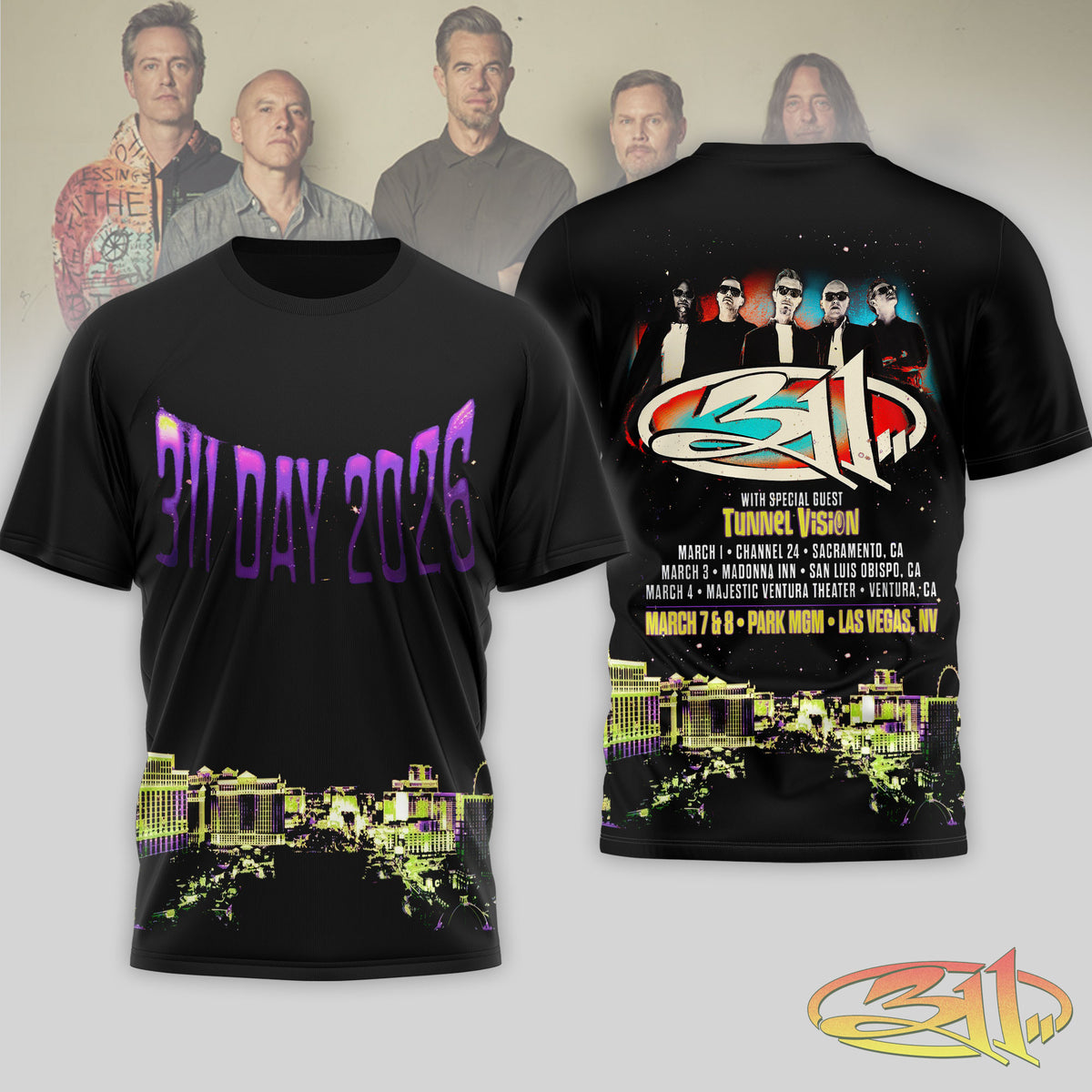 Premium 311B 2026 Tour 3D Shirt HY