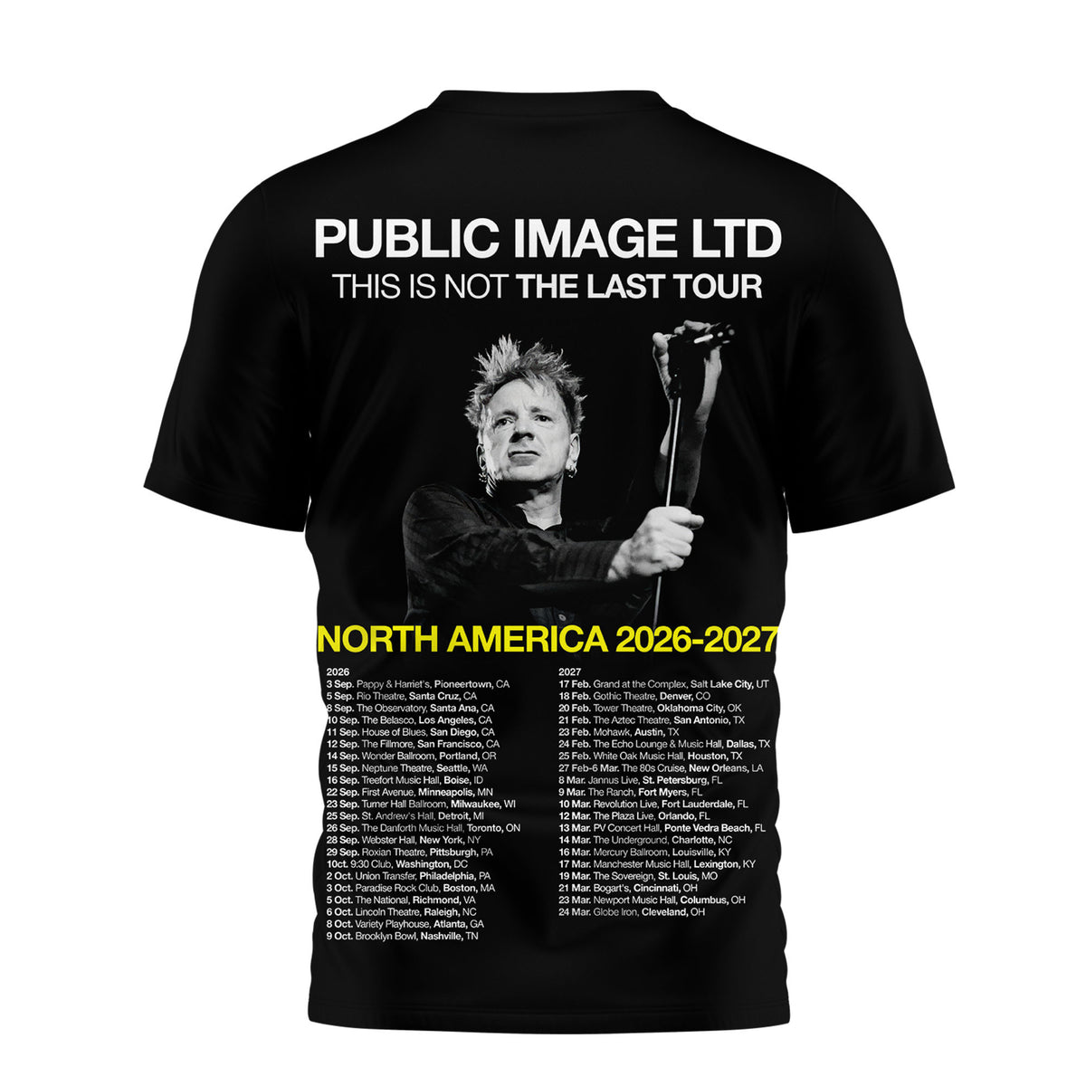 Premium PIL This Is Not The Last Tour 3D Shirt NP