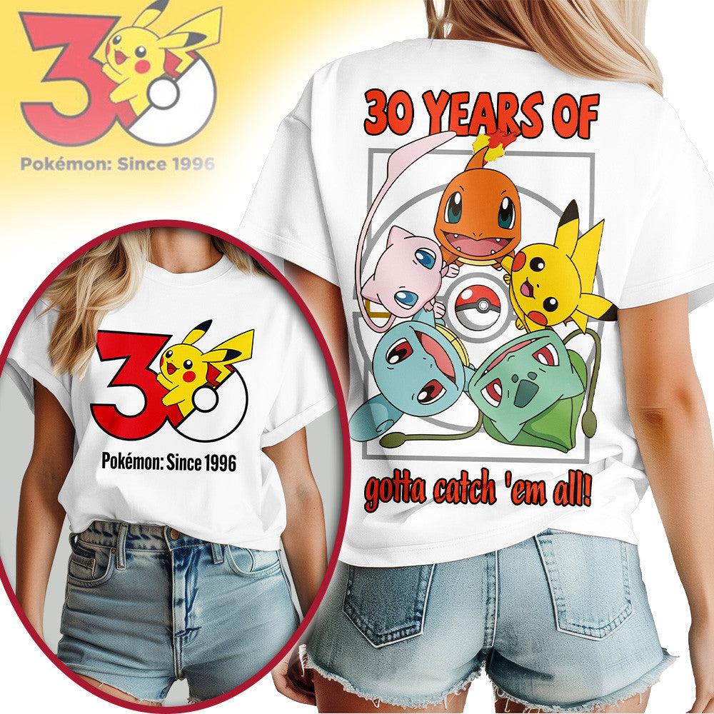 Premium PKM 30th Anniversary Celebration 3D Shirt NP
