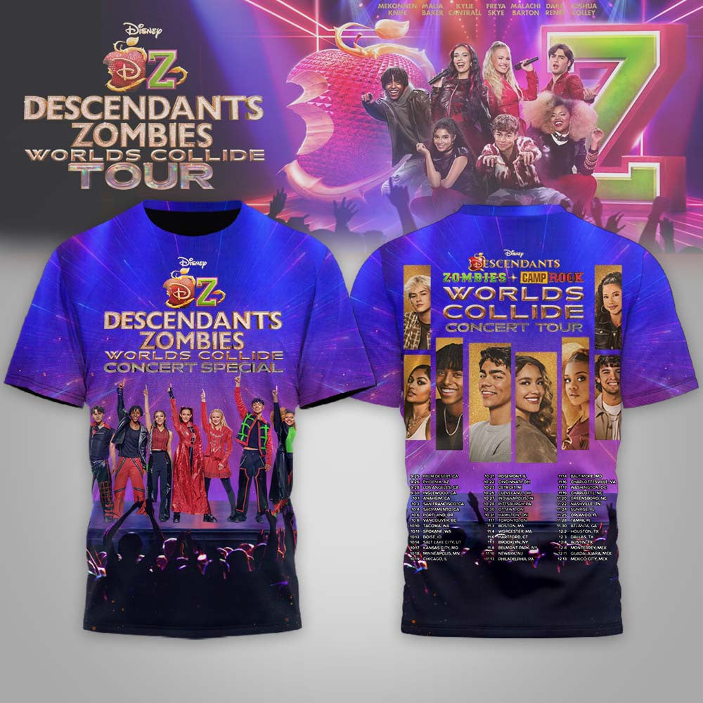 Premium Worlds Collide Concert Tour 3D Shirt NP
